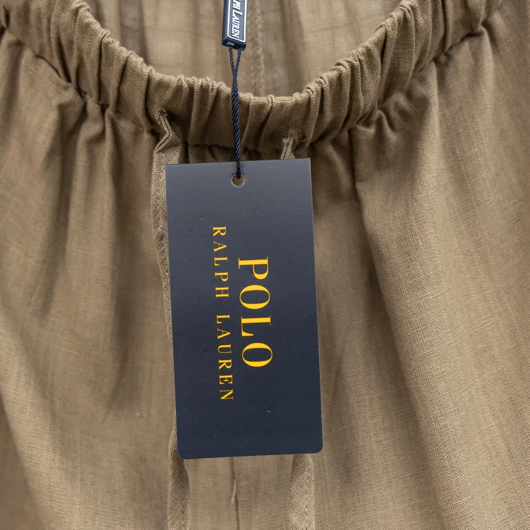 P270 top version (different currencies) You can scan the QR code to enter the official website. Style: Ralph Lauren POLO linen old money style embroidered trousers. Color: Picture color. Size: S-L. Fabric: Linen. Accessories: Full set of customized accessories. No gender distinction. Same style for men and women.